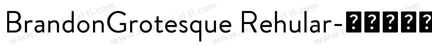 BrandonGrotesque Rehular字体转换